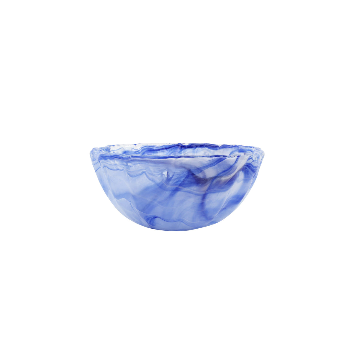 Onda Glass Cobalt Small Bowl in Blue