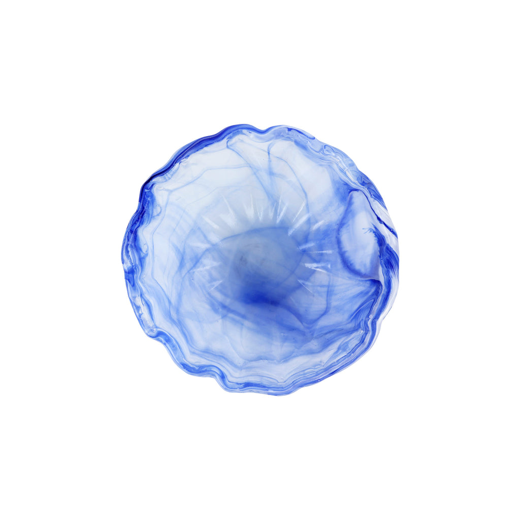 Onda Glass Cobalt Small Bowl in Blue