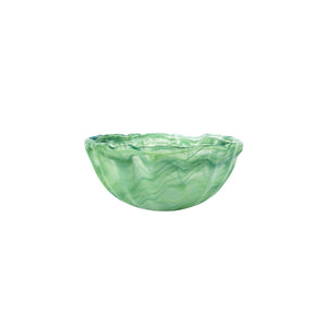 Onda Glass Green Small Bowl in Green
