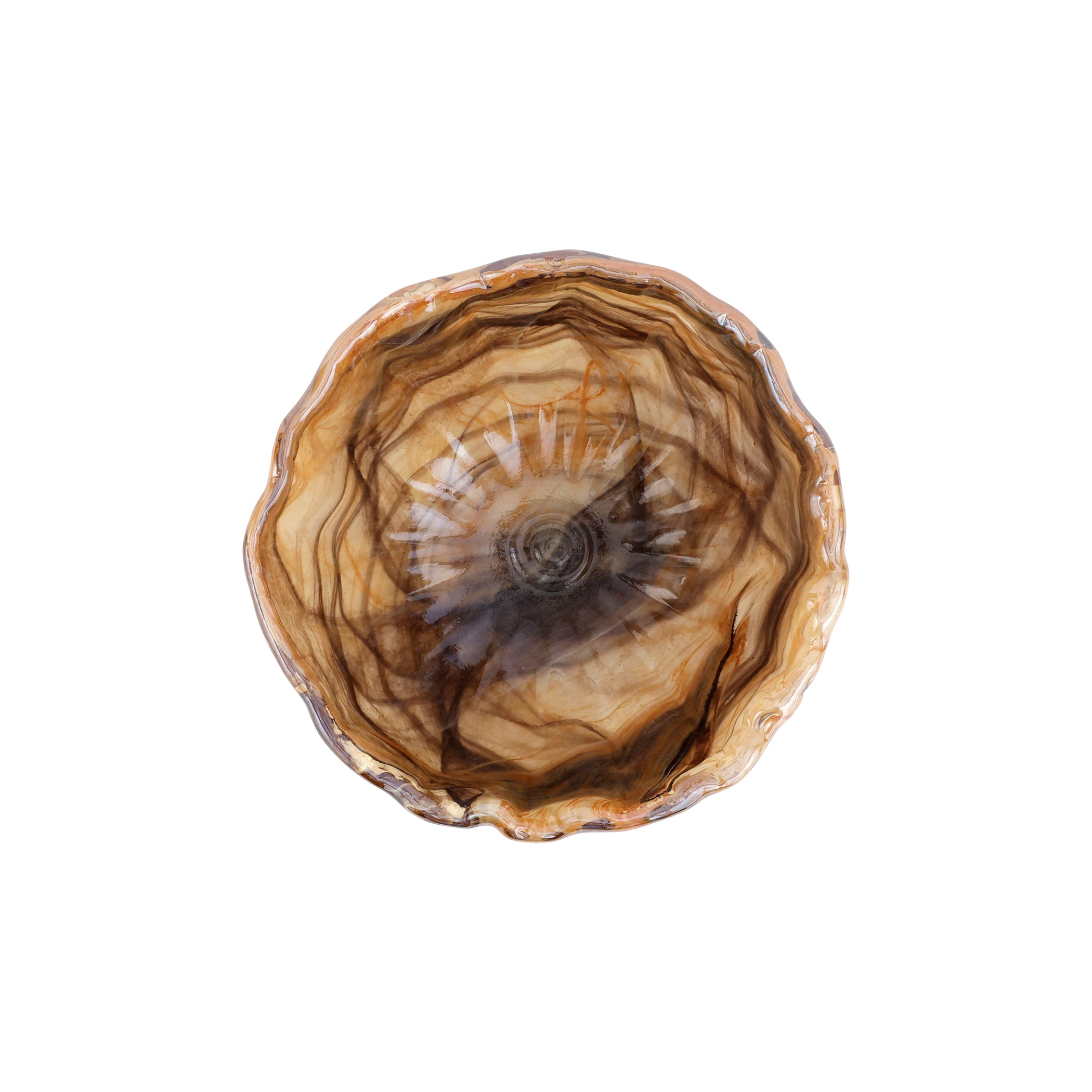 Onda Glass Small Bowl in Tortoiseshell