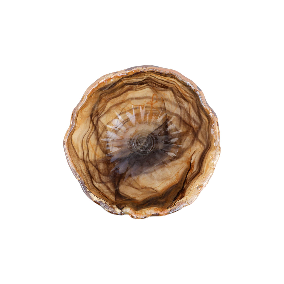 Onda Glass Small Bowl in Tortoiseshell