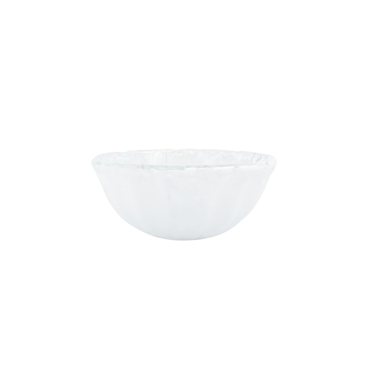 Onda Glass White Small Bowl in White
