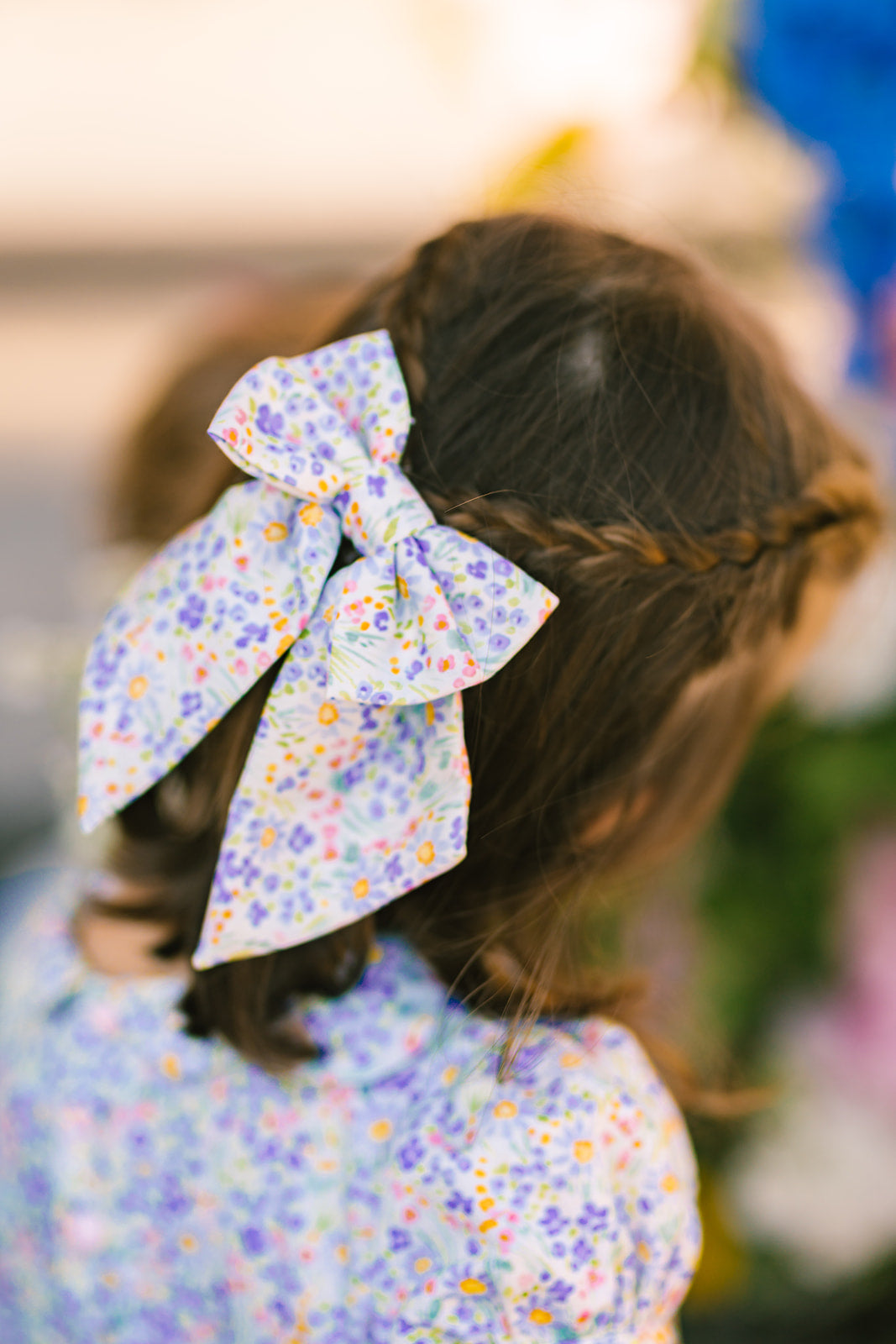 Ondine Floral Blue Hair Clip