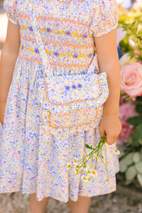 Ondine Floral Blue Purse