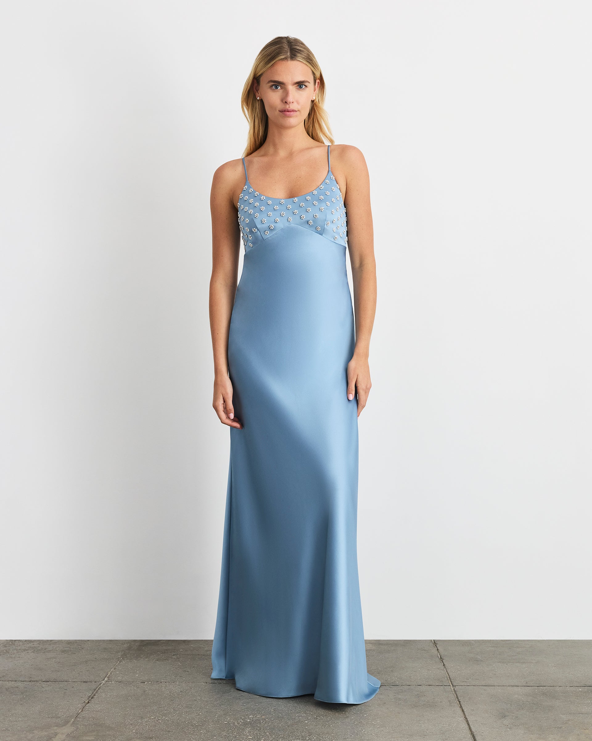 Ophelia Dress in Shadow Blue