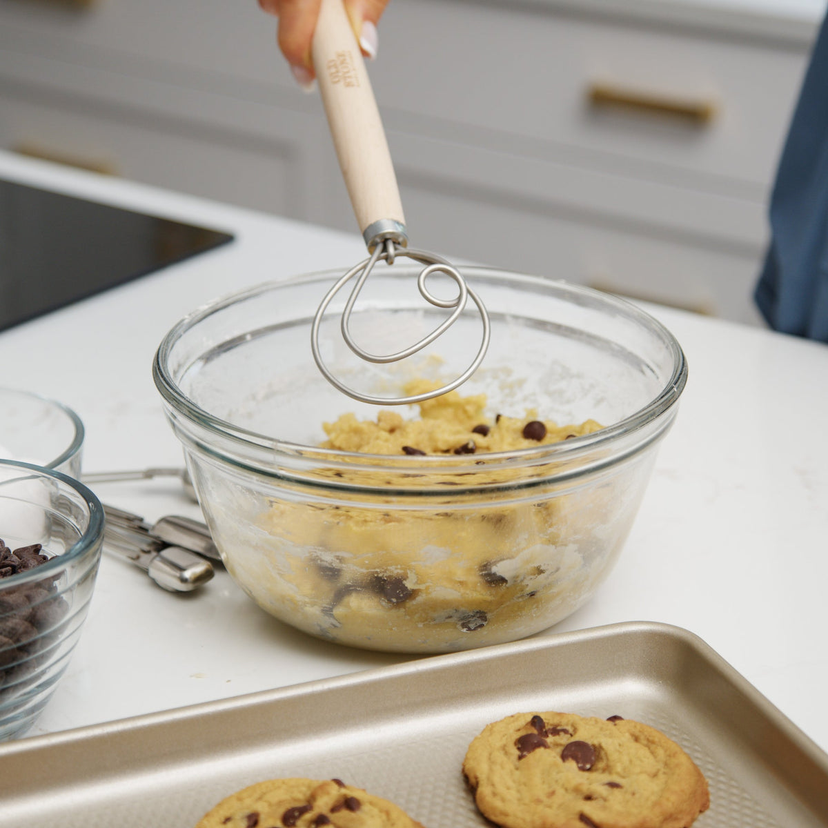 Dough Whisk in Natural