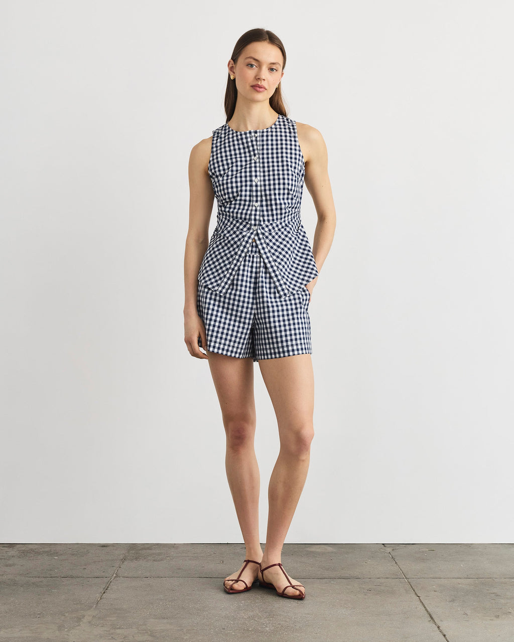 Fallon Short in Maritime Blue Multi