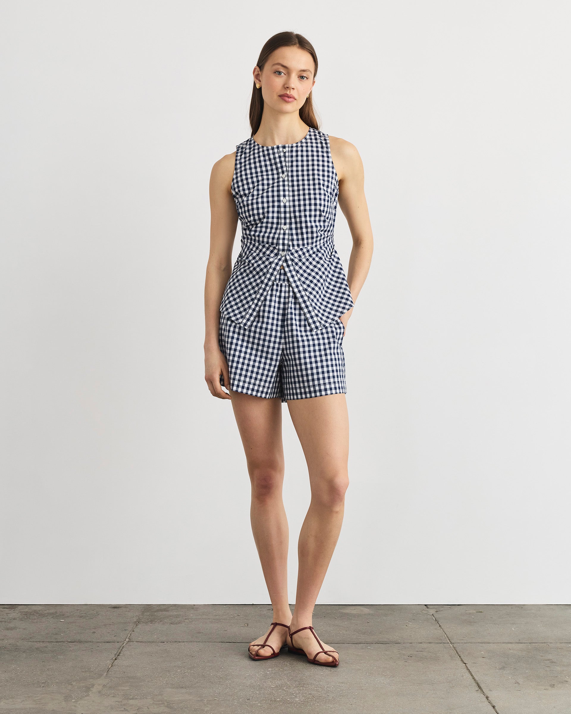 Fallon Short in Maritime Blue Multi