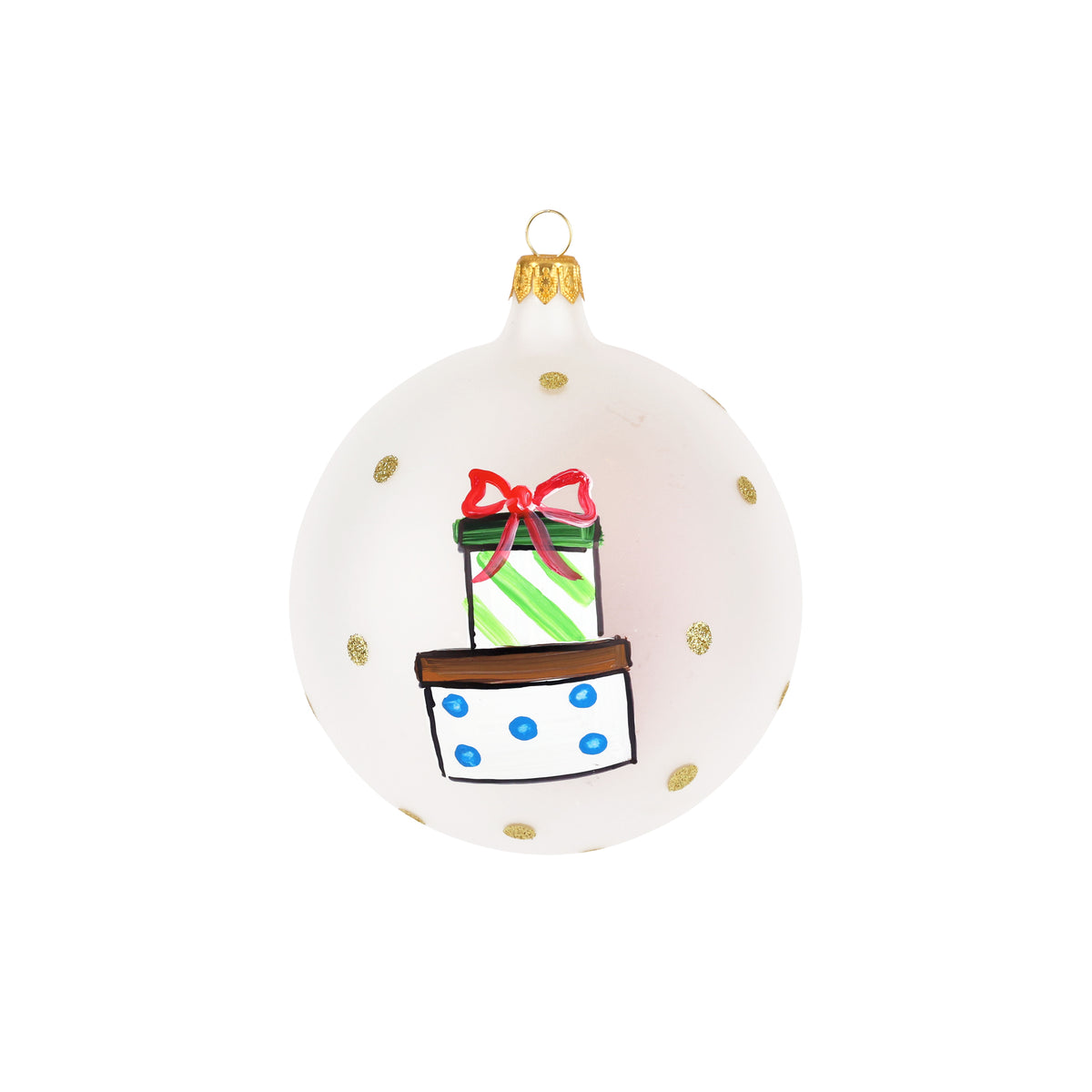 Old St. Nick Teddy Bear Ornament in Red