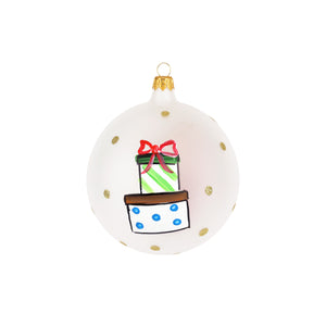 Old St. Nick Teddy Bear Ornament in Red