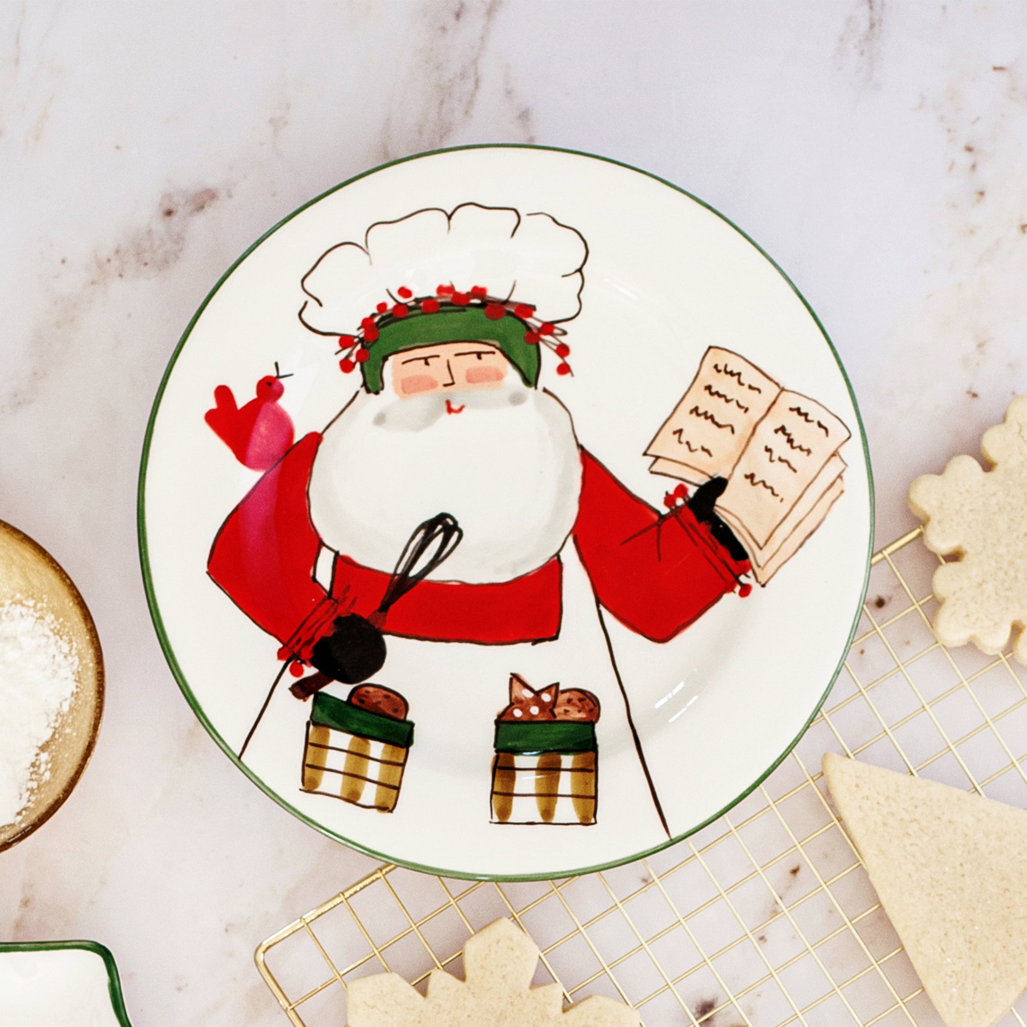 Old St. Nick 2025 Limited Edition Salad Plate in Red