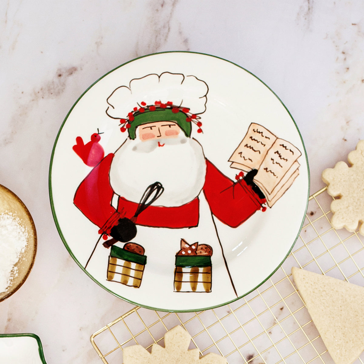 Old St. Nick 2025 Limited Edition Salad Plate in Red
