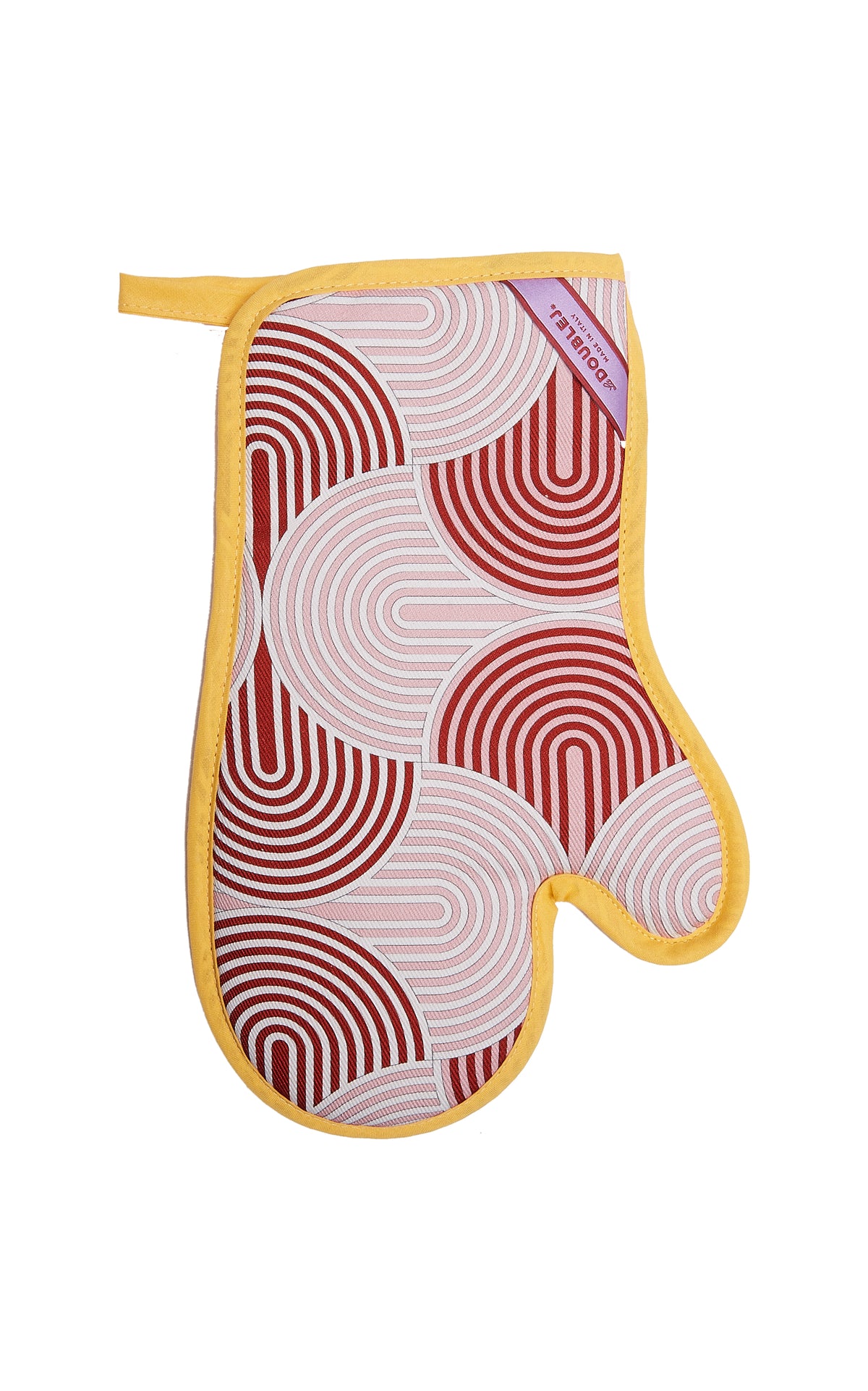 Oven Glove And Pot Holder in Slinky Red