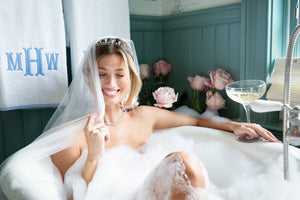 Signature Bath Towel in Light Blue