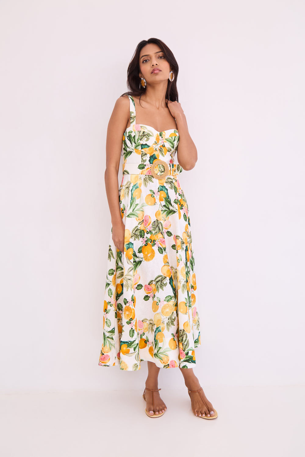 Calypso Dress in Cara Cara Citrus