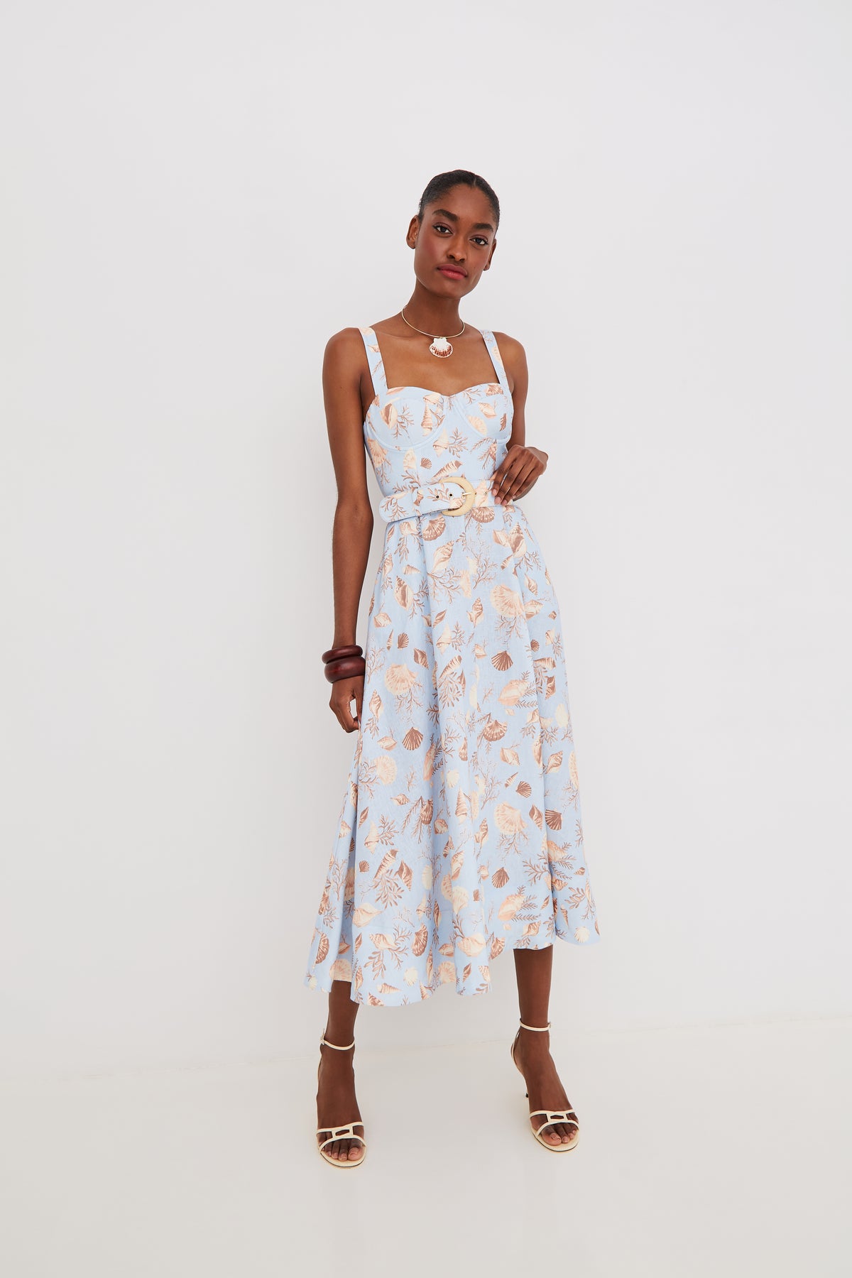 Calypso Dress in Seashell Sky