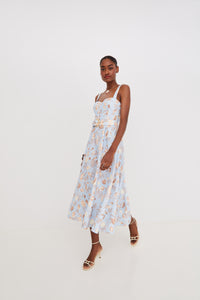 Calypso Dress in Seashell Sky