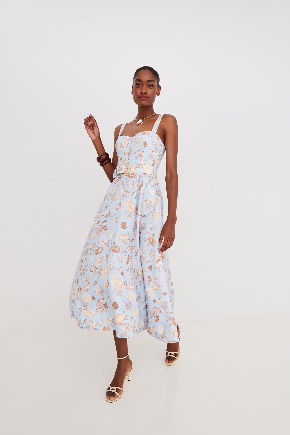 Calypso Dress in Seashell Sky
