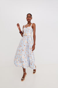 Calypso Dress in Seashell Sky