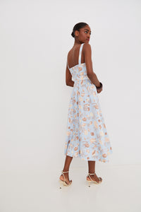 Calypso Dress in Seashell Sky