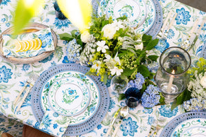 Rattan Terra Placemat in Light Blue