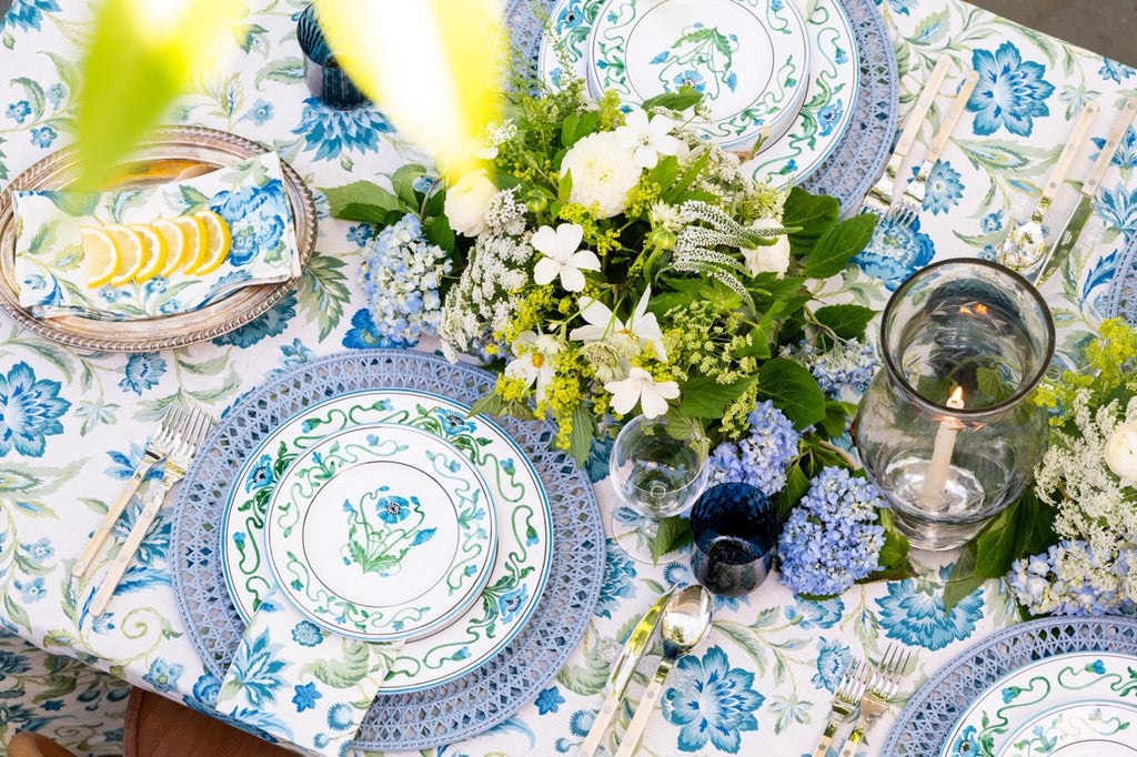 Papavero Dessert Plate in Light Blue