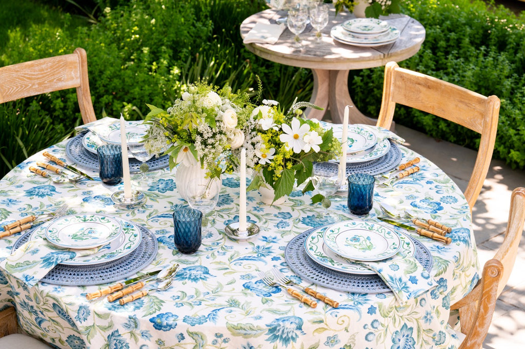 Papavero Dessert Plate in Light Blue