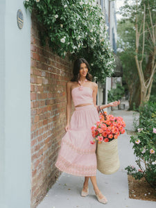 OTM Exclusive: Parya Ruffle Skirt in Pink