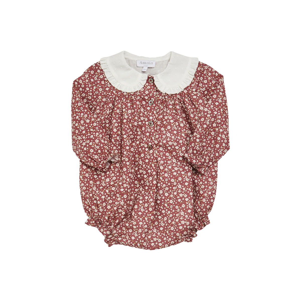 Alexia Romper in Burgundy Floral