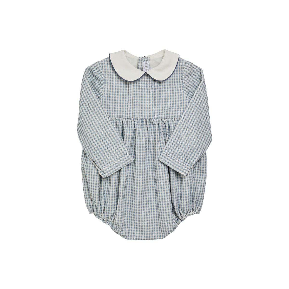 Alex Romper in Vichy Print Babycord