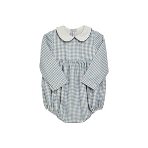 Alex Romper in Vichy Print Babycord