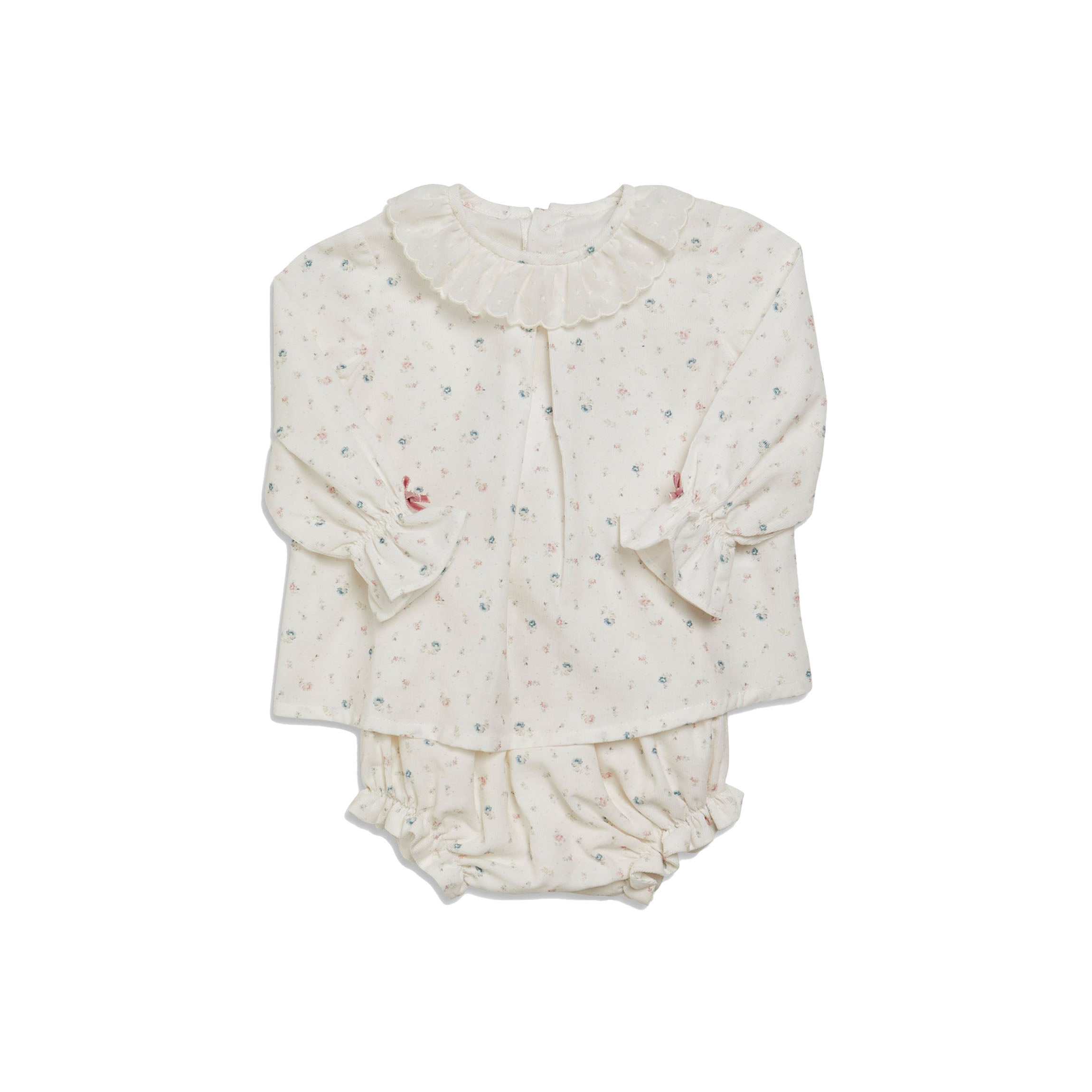 Elodie Set in Floral Print Corduroy