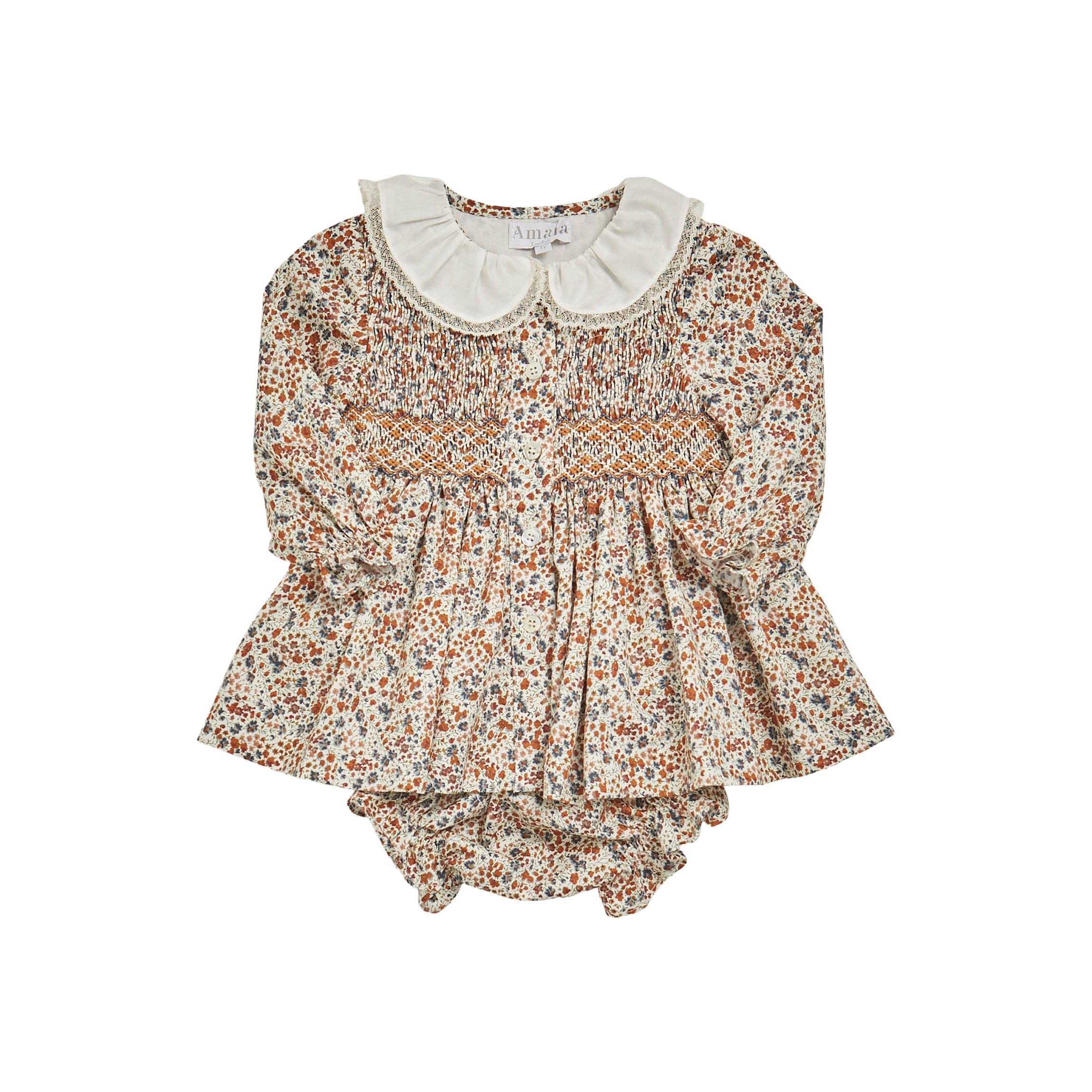 Jane Set in Brown/Blue Liberty