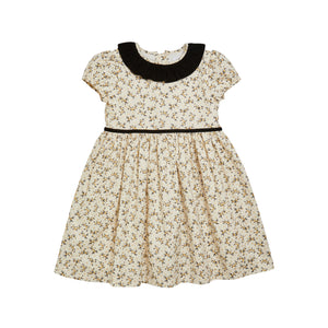 Raisin Dress in Black/Gold Floral