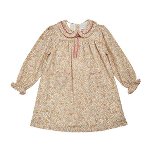 Leela Dress in Pink/Green Floral