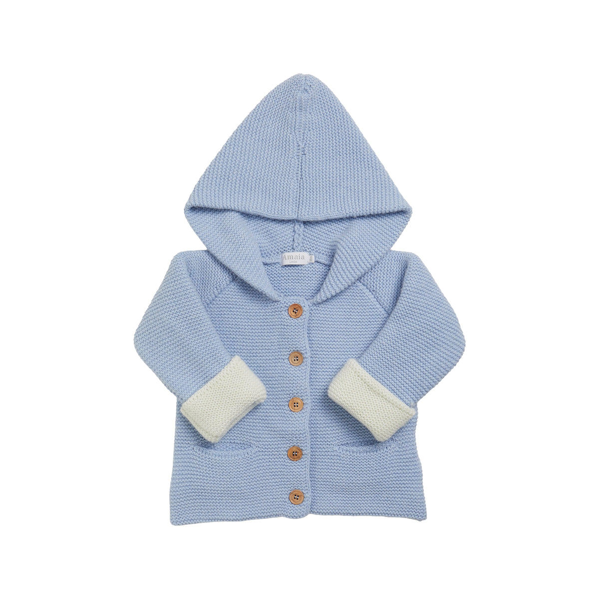 Robin Knitted Jacket in Dusty Blue