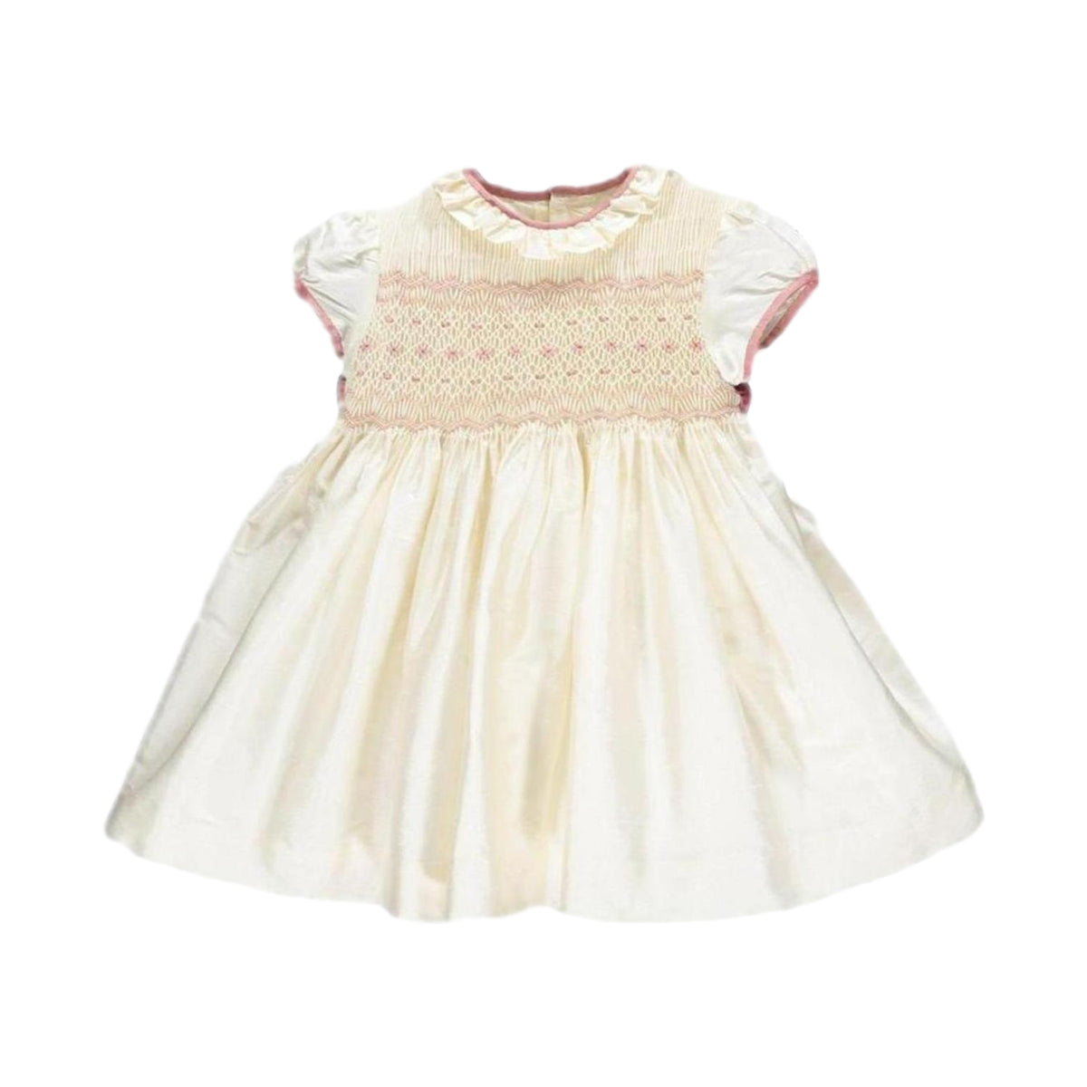 Beatrice Silk Dress in Pink