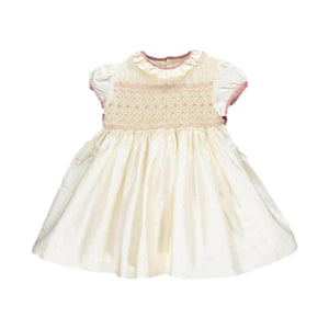 Beatrice Silk Dress in Pink