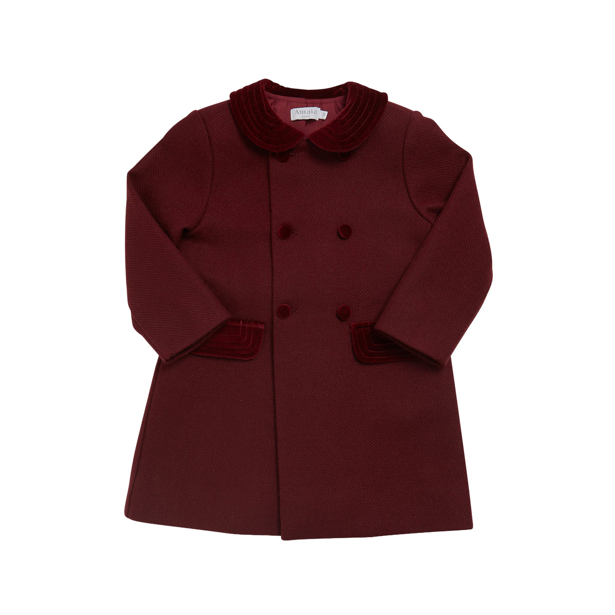 Classic Coat in Burgundy