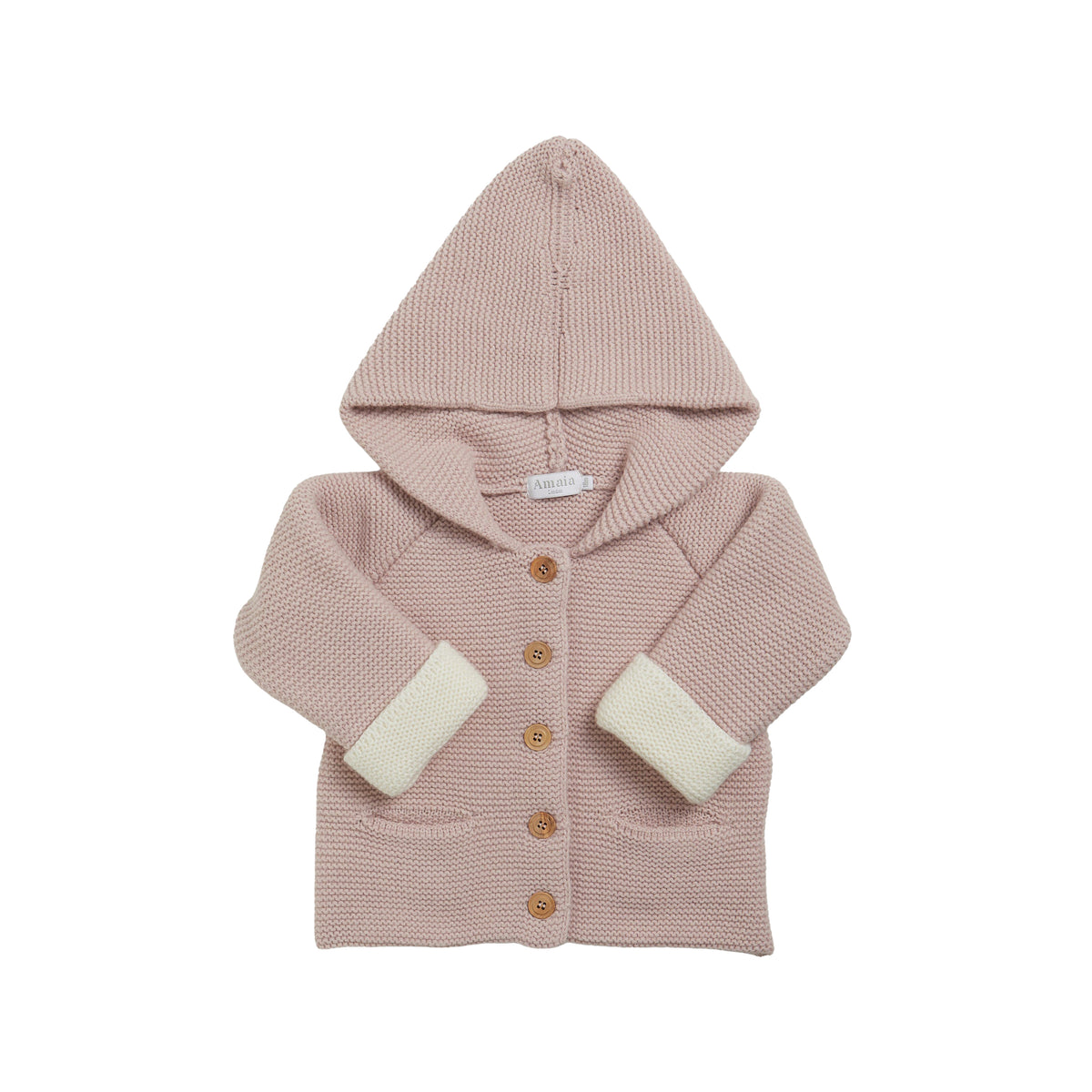 Robin Knitted Jacket in Dusty Pink