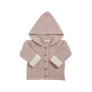 Robin Knitted Jacket in Dusty Pink