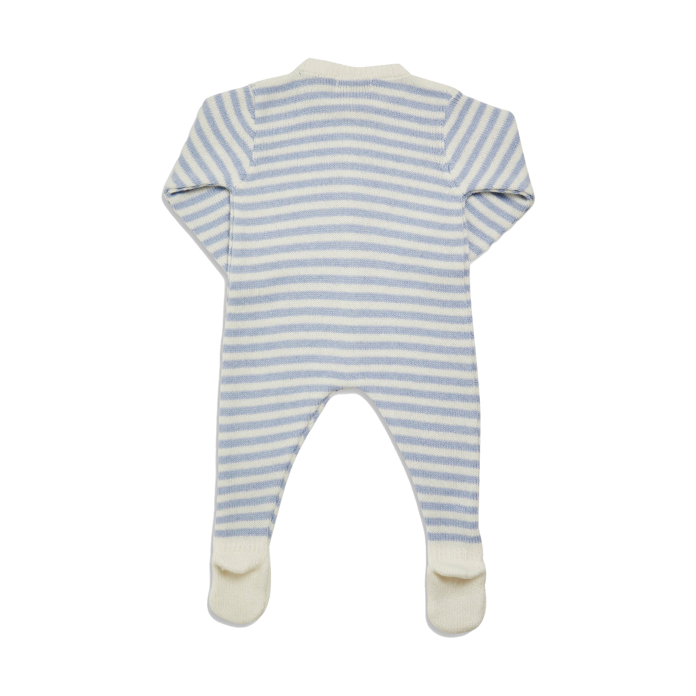 Dalton Romper in Dusty Blue Stripe