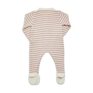 Dalton Romper in Dusty Pink Stripe