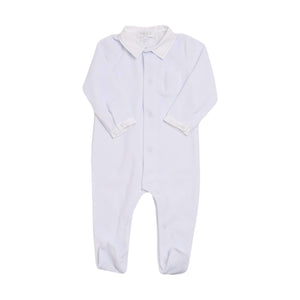 Velours Babygrow in Light Blue