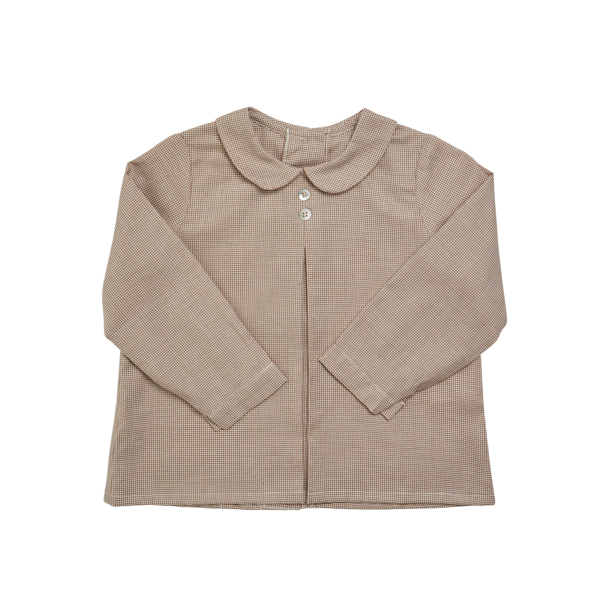 Darius Shirt in Beige Minicheck
