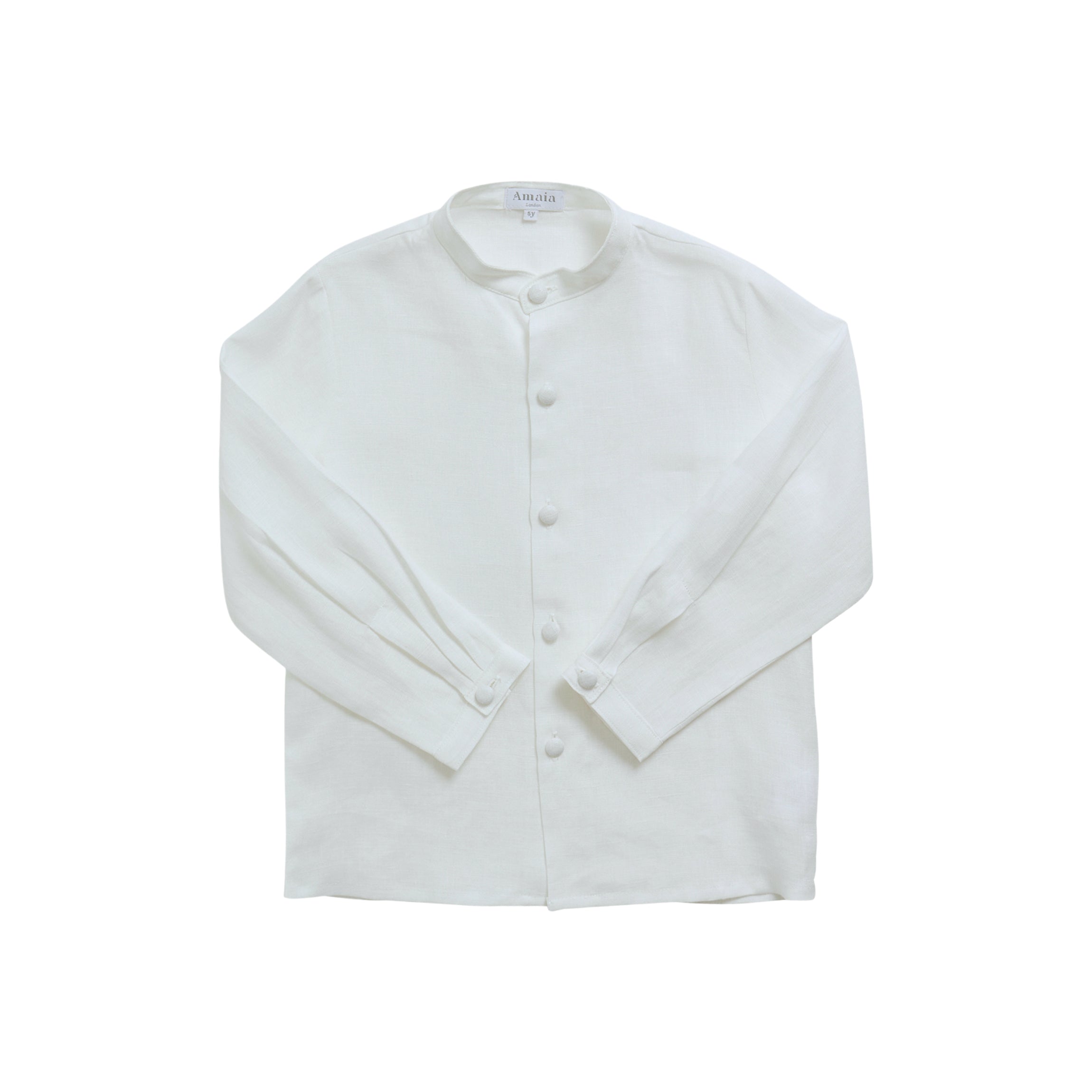 Philipe Linen Shirt in Off White