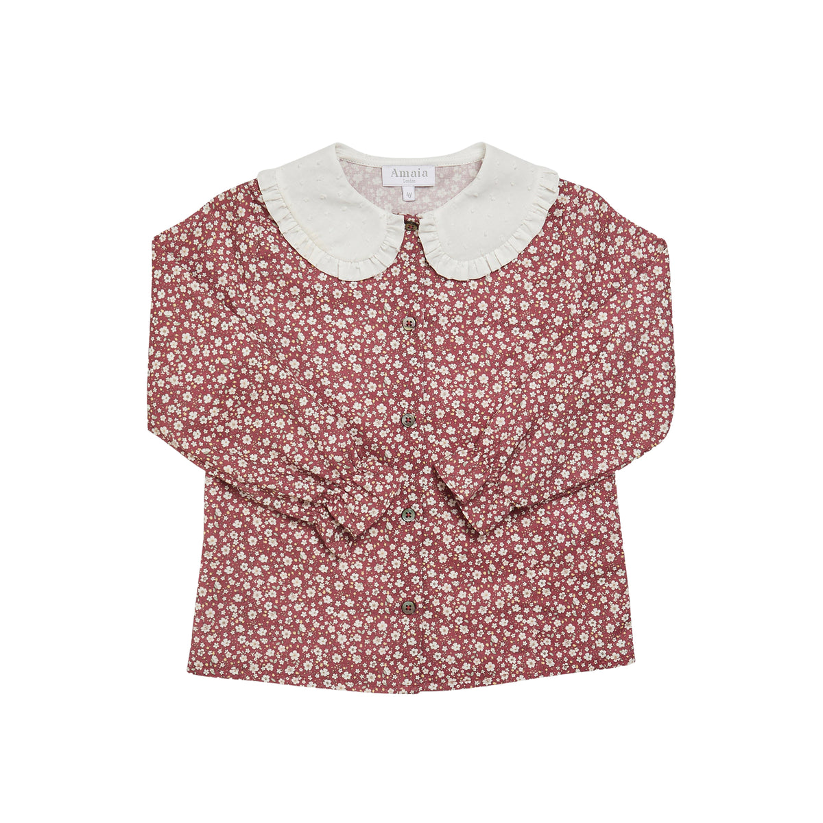 Gaya Blouse in Burgundy Floral