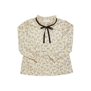 Diana Blouse in Black/Gold Floral
