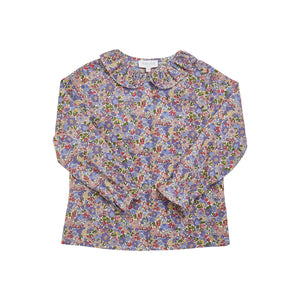 Amelia Blouse in Green/Pink Liberty