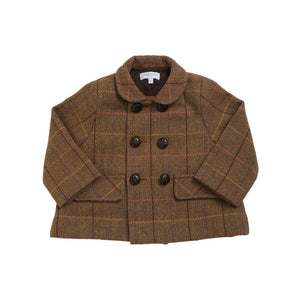 Sherlock Double Breasted Jacket in Brown Tweed